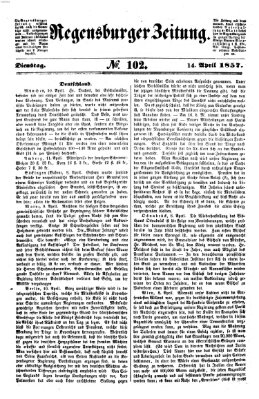 Regensburger Zeitung Dienstag 14. April 1857