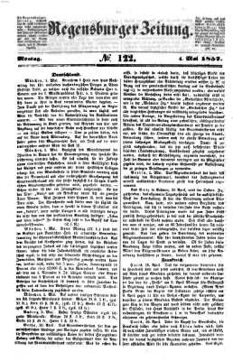 Regensburger Zeitung Montag 4. Mai 1857