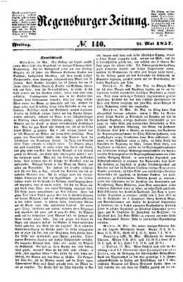 Regensburger Zeitung Freitag 22. Mai 1857