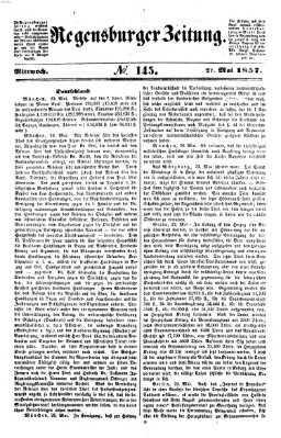 Regensburger Zeitung Mittwoch 27. Mai 1857