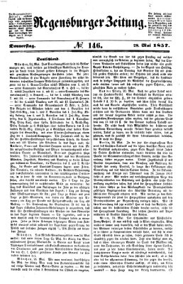 Regensburger Zeitung Donnerstag 28. Mai 1857