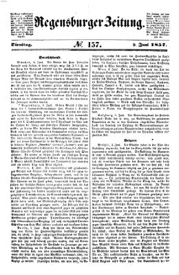 Regensburger Zeitung Dienstag 9. Juni 1857