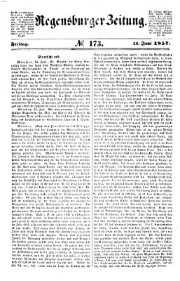 Regensburger Zeitung Freitag 26. Juni 1857