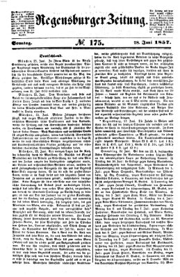 Regensburger Zeitung Sonntag 28. Juni 1857