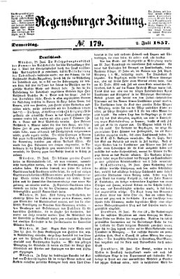 Regensburger Zeitung Donnerstag 2. Juli 1857