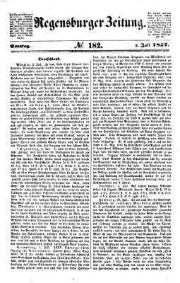 Regensburger Zeitung Sonntag 5. Juli 1857