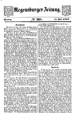 Regensburger Zeitung Freitag 24. Juli 1857