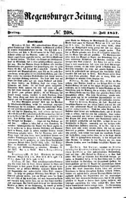 Regensburger Zeitung Freitag 31. Juli 1857