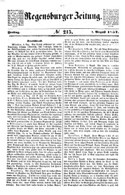 Regensburger Zeitung Freitag 7. August 1857