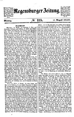 Regensburger Zeitung Montag 17. August 1857