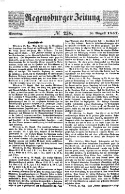 Regensburger Zeitung Sonntag 30. August 1857