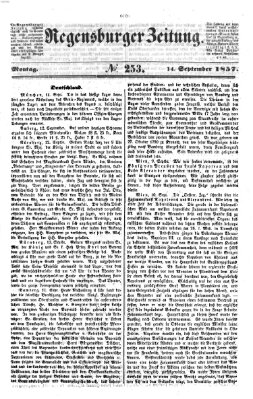 Regensburger Zeitung Montag 14. September 1857