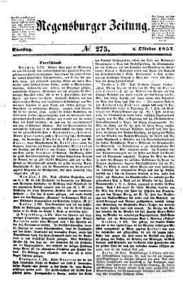 Regensburger Zeitung Dienstag 6. Oktober 1857