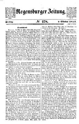 Regensburger Zeitung Freitag 9. Oktober 1857