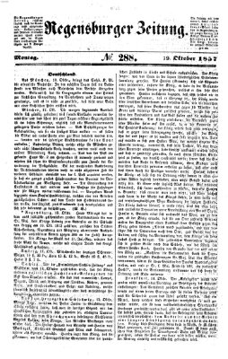 Regensburger Zeitung Montag 19. Oktober 1857