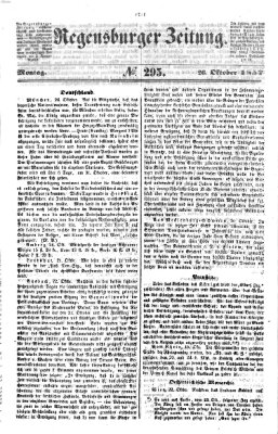 Regensburger Zeitung Montag 26. Oktober 1857