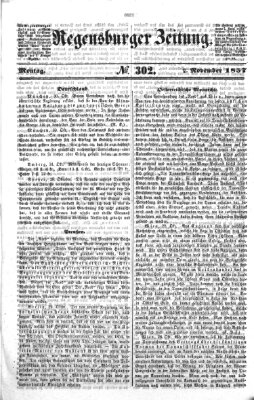 Regensburger Zeitung Montag 2. November 1857