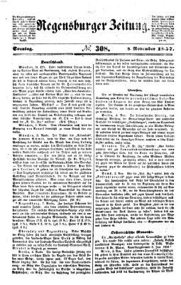 Regensburger Zeitung Sonntag 8. November 1857