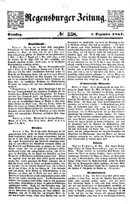 Regensburger Zeitung Dienstag 8. Dezember 1857