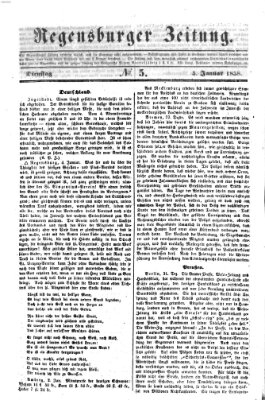 Regensburger Zeitung Dienstag 5. Januar 1858