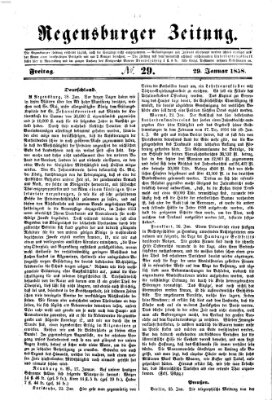 Regensburger Zeitung Freitag 29. Januar 1858