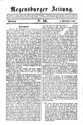 Regensburger Zeitung Freitag 5. Februar 1858