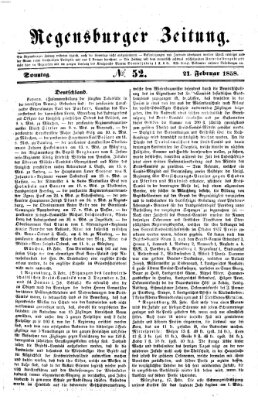 Regensburger Zeitung Sonntag 21. Februar 1858