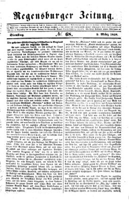 Regensburger Zeitung Dienstag 9. März 1858