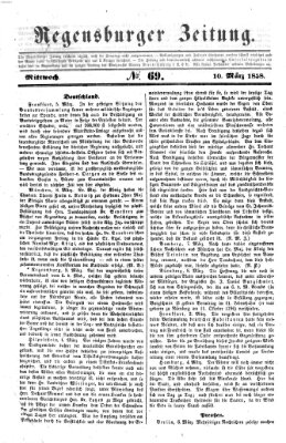 Regensburger Zeitung Mittwoch 10. März 1858