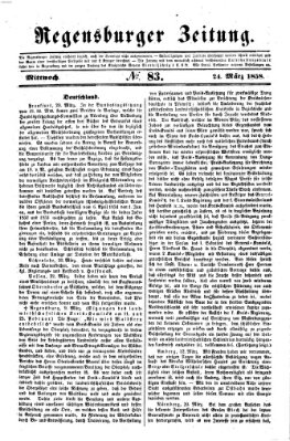 Regensburger Zeitung Mittwoch 24. März 1858