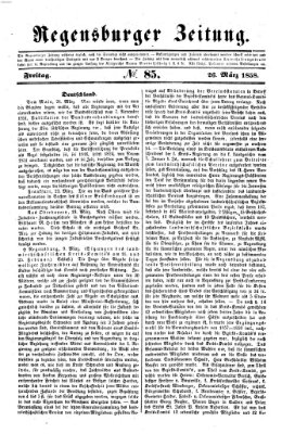 Regensburger Zeitung Freitag 26. März 1858