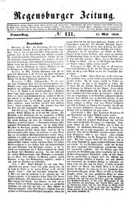 Regensburger Zeitung Donnerstag 13. Mai 1858