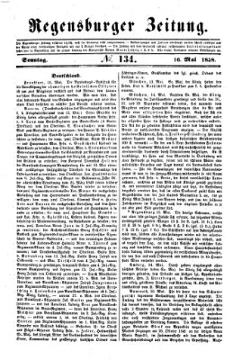 Regensburger Zeitung Sonntag 16. Mai 1858