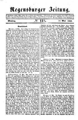 Regensburger Zeitung Montag 17. Mai 1858