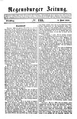 Regensburger Zeitung Dienstag 8. Juni 1858