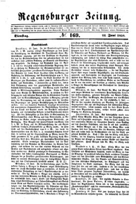 Regensburger Zeitung Dienstag 22. Juni 1858