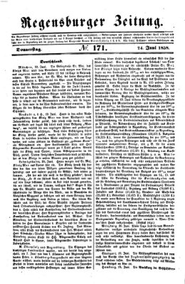 Regensburger Zeitung Donnerstag 24. Juni 1858