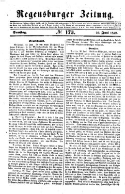 Regensburger Zeitung Samstag 26. Juni 1858