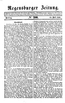 Regensburger Zeitung Freitag 23. Juli 1858