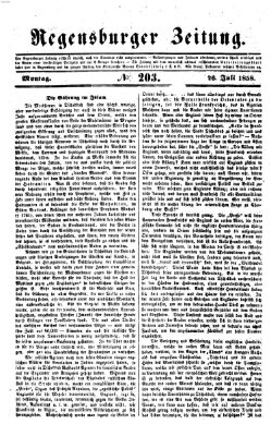 Regensburger Zeitung Montag 26. Juli 1858