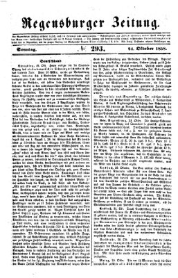 Regensburger Zeitung Sonntag 24. Oktober 1858