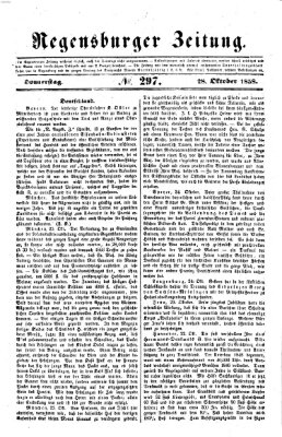 Regensburger Zeitung Donnerstag 28. Oktober 1858