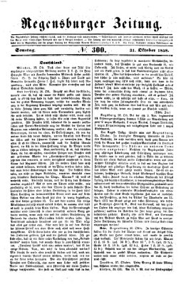 Regensburger Zeitung Sonntag 31. Oktober 1858