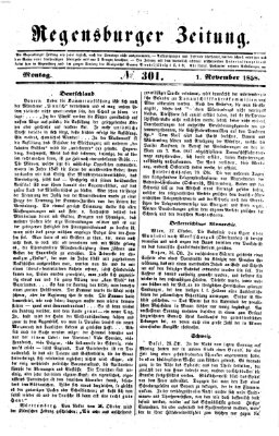 Regensburger Zeitung Montag 1. November 1858