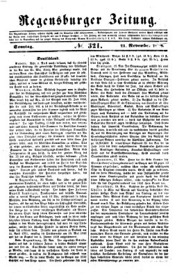 Regensburger Zeitung Sonntag 21. November 1858