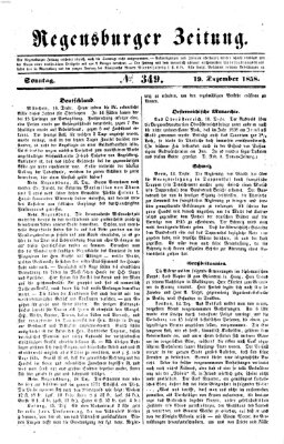 Regensburger Zeitung Sonntag 19. Dezember 1858