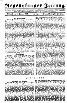 Regensburger Zeitung Mittwoch 5. Januar 1859