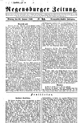 Regensburger Zeitung Montag 24. Januar 1859