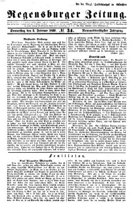 Regensburger Zeitung Donnerstag 3. Februar 1859