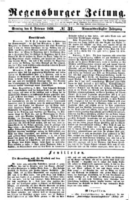 Regensburger Zeitung Sonntag 6. Februar 1859